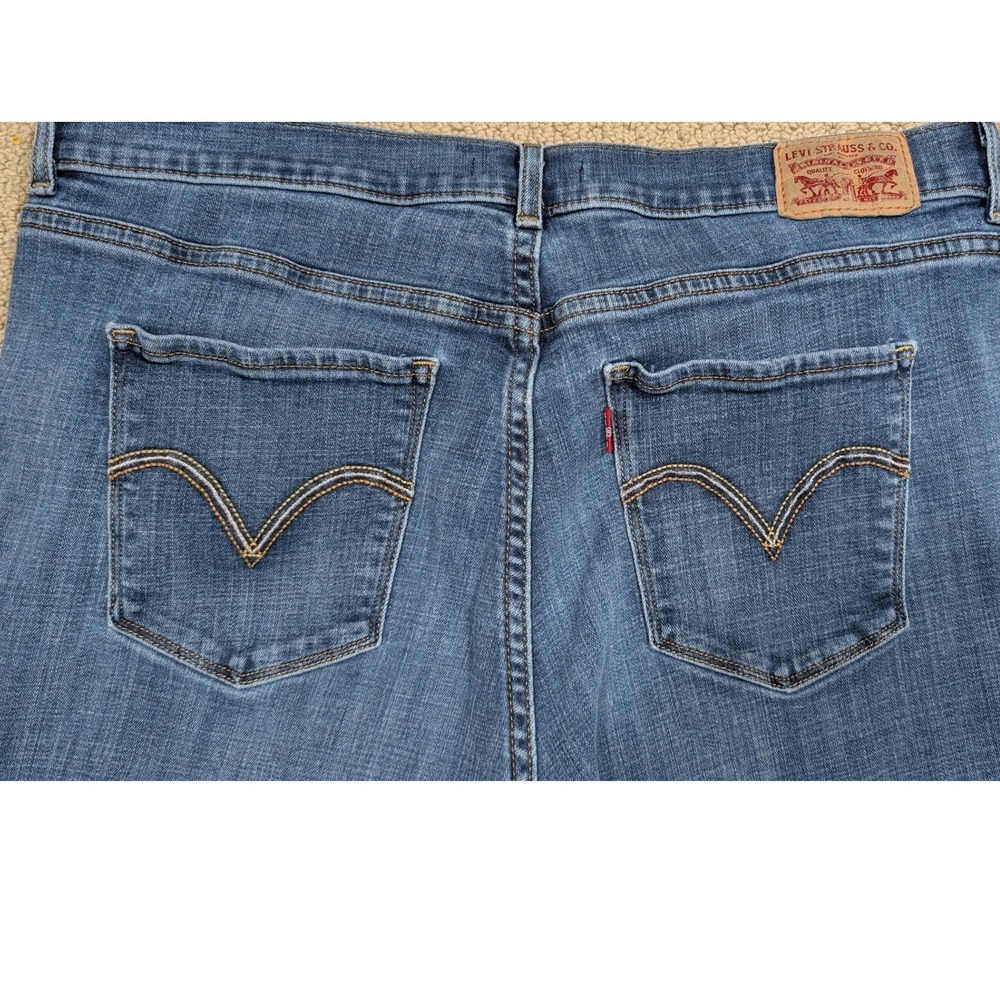 Levi's Womens Classic‎ Boot Jeans Blue Size 14 Medium Wash Denim